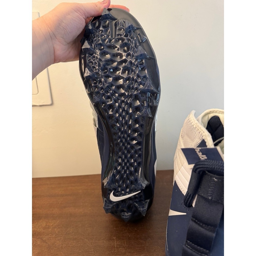 Nike Force Savage Elite 2 Football Cleats White/Navy Men's Size 17 NEVER WORN - Picture 8 of 9
